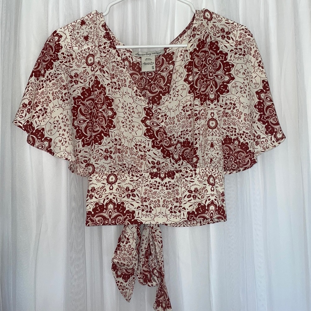 American rag tie back top